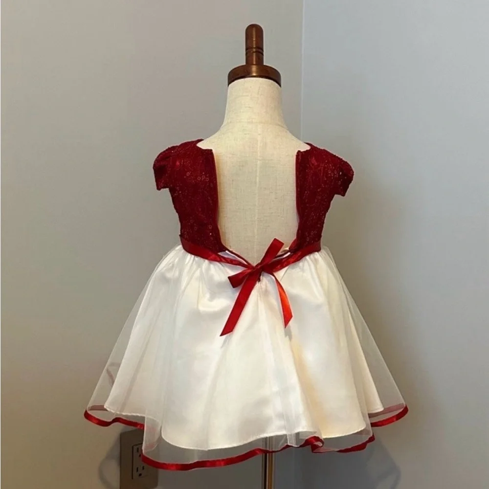 RARE EDITIONS BABY GIRL SEQUIN DRESS
